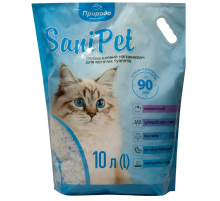 Наповнювач для котячих туалетів Sani Pet силікагелевий 10 л Природа