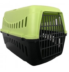 Переноска для кошек и собак GIPSY 2 large Green с металлической дверцей 58*38*38 см Салатово-Черная МР Bergamo