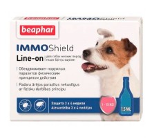 Краплі бефар для собак Beaphar IMMO Shield Line-on с диметиконом 1-15 кг Beaphar