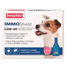 Капли для собак 1-15 кг Immo Shield Line-on for Small Dogs антипаразитные с диметиконом 1 ампула Beaphar