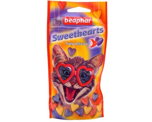 Sweethearts ласощі у вигляді сердечок д/кіш. 150шт16110 Beaphar