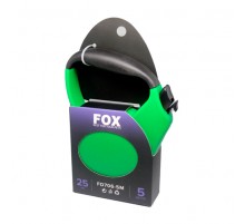Поводок-рулетка FD706-3M зеленая лента 5м*25 кг FOX FD706-5M Green