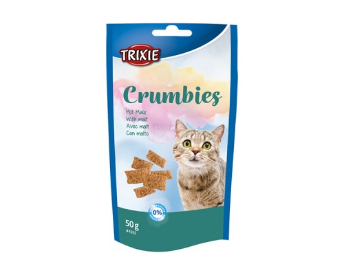 Витамины для кошек Crumbies with Malt для выведения комочков шерсти 50 г Trixie