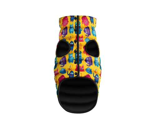 Вітровка для собак WauDog Clothes малюнок Мохнаті монстри  М 45 В 55-60 см С 37-40 см Collar