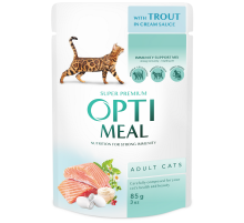 Корм для котов с форелью в кремовом соусе 85 г Optimeal