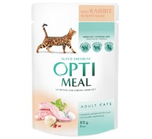 Корм для котов Rabbit in white sauce с кроликом в белом соусе 85 г Optimeal