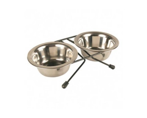 Підставка під миски +2 миски 0,75л/15см