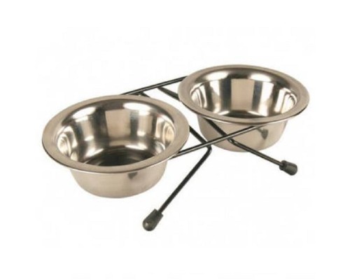 Миски металеві на підставці Trixie Eat on Feet 2 x 1,8 л/20 см