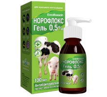 Гель Норофлокс 0,5 % антимикробное средство для животных 100 мл  O.L.KAR