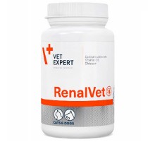 Реналвет VetExpert ветекспертів для собак і кішок з симптомами хроничної почечної недостатності 60 капсул