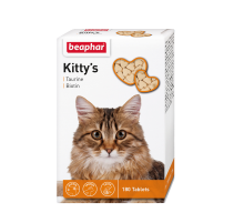 Лакомство для котов Kitty's Taurin Biotin с таурином и биотином №180 Beaphar