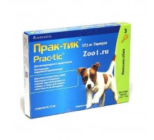 Капли от блох и клещей Прак-тик для собак 4,5-11 кг №1*1,1 мл Novartis