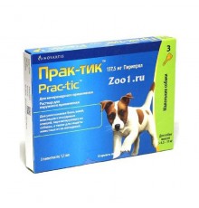 Краплі від бліх та кліщів Прак-тік для собак 4,5-11 кг №1*1,1 мл Novartis