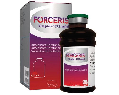 Раствор для инъекций Forceris для профилактики железодефицитной анемии и кокцидиоза у поросят 100 мл CEVA