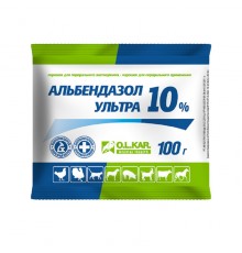 Альбендазол Ультра порошок 10% 100 г O.L.KAR