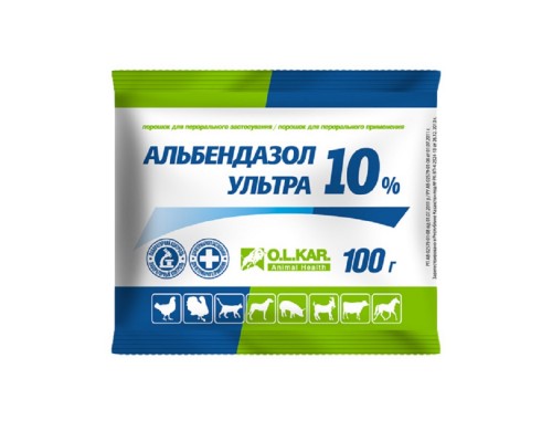 Альбендазол Ультра порошок 10% 100 г O.L.KAR