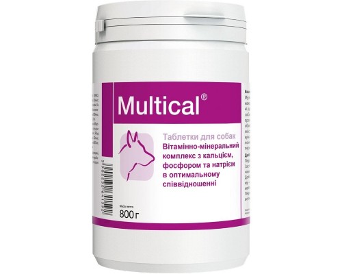 Таблетки для собак Multical витаминно-минеральная добавка 800 г Dolfos