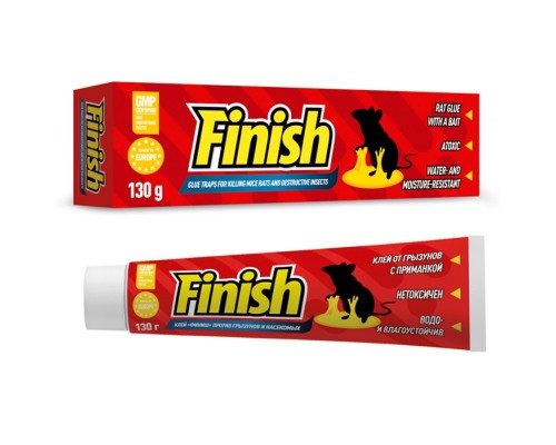 Клей Finish ловушка для отлова мышей грызунов и ползающих насекомых 130 г Китай