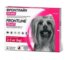 Фронтлайн Tri-Act для собак  2-5 кг від бліх та кліщів №3*0,5 мл Boehringer Ingelheim