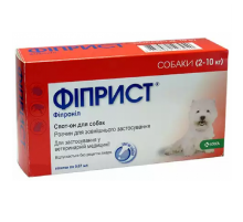 Фіприст спот-он для собак 2-10 кг 1 піпетка*0,67 мл KRKA