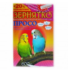 Корм для хвилястих папуг Зернятко 2 папуги 600 г