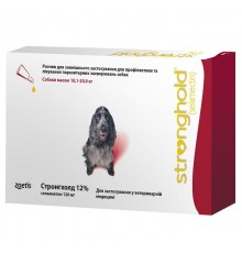 Капли на холку для собак 10-20 кг Stronghold 12% противопаразитарное средство широкого спектра действия №1 Zoetis