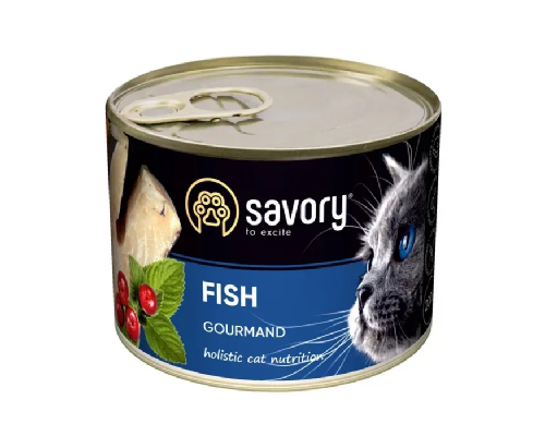 Корм для котів консерва Сейвори SAVORY риба  200 г 30648