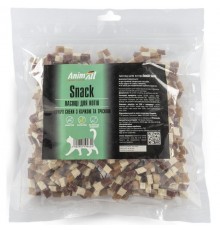 Ласощі для кішок AnimAll Snack курячі снеки з качкою та тріскою 500 г
