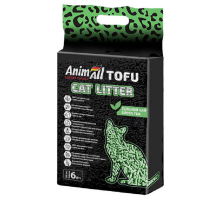 Наполнитель для кошачьих туалетов соевый Tofu Green Tea с ароматом зеленого чая 2,6 кг 6 л AnimAll
