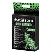 Наполнитель для кошачьих туалетов соевый Tofu Green Tea с ароматом зеленого чая 2,6 кг 6 л AnimAll