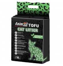 Наполнитель для кошачьих туалетов соевый Tofu Green Tea с ароматом зеленого чая 4,66 кг 10 л AnimAll