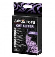 Наполнитель для кошачьего туалета Tofu соевый с ароматом лаванды 2,6 кг 6 л AnimAll