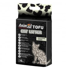 Наполнитель для кошачьих туалетов соевый Tofu Classic без аромата 2,6 кг 6 л AnimAll