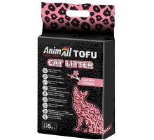 Наполнитель для кошачьих туалетов соевый Tofu Sakura с ароматом сакуры 2,6 кг 6 л AnimAll