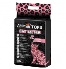 Наполнитель для кошачьих туалетов соевый Tofu Sakura с ароматом сакуры 2,6 кг 6 л AnimAll