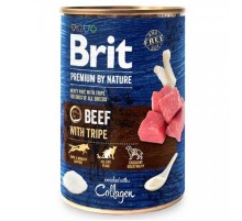 Корм д/соб Брит консерви з яловичиною та тельбухами  Brit Premium by Nature 800г 