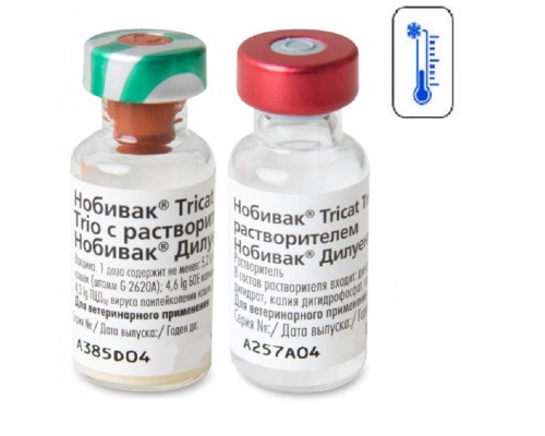 Вакцина Нобивак Трикет Трио с  растворителем 1 флакон 1 доза Nobivac