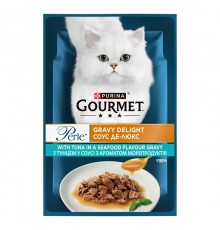 Корм для котов Gourmet Perle мини филе в соусе с тунцом 85 г Purina