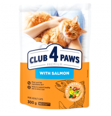Сухой корм для взрослых котов Adult Cats Salmon с лососем 300 г Клуб 4 лапы