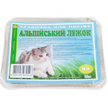 Травка для котів Альпійський лужок (пласт.уп.), 80 г, Фауна