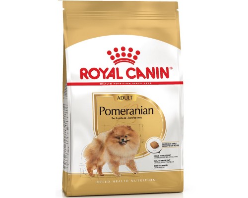 Сухой корм для собак породы шпиц Pomeranian Adult для взрослых животных 500 г Royal Canin