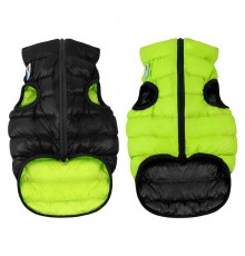 Куртка для собак AiryVest Lumi двухсторонняя салатово-черная ХS 25 В 36-38 см С 30-33 см Collar