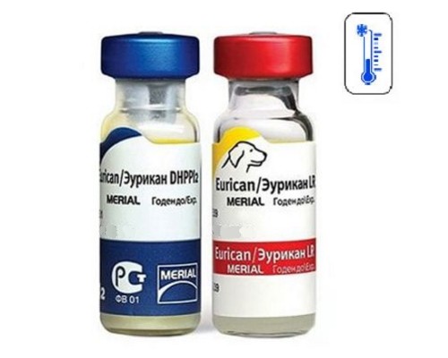 Вакцина Эурикан DHPPi-LR 1 доза 2 флакона (DHPPi плюс LR) Merial