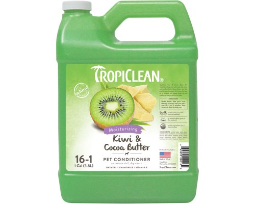 Кондиціонер Tropiclean Ківі для собак і кішок блиск і зволоження 3,8 л