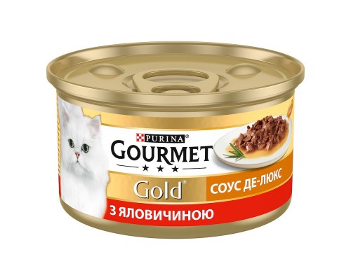 Корм для котів Гурмет голд соус делюкс з куркою 85 г