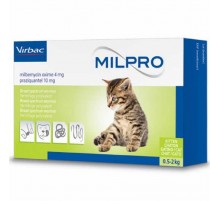 Мильпро таблетки антигельминтные для котят 0,5-2 кг №4 Virbac Франция