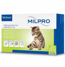 Мільпро таблетки антигельмінтні для кошенят 0,5-2 кг №4 Virbac Франция