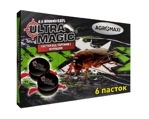 Пастка Ультра Магік  Ultra Magic від тарганів і мурашок 6 шт