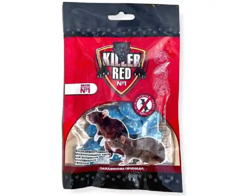 Восковая таблетка Red Killer  от грызунов упаковка 10 шт Фанронг
