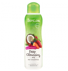 Шампунь Tropiclean Ягоды и кокос  свежесть и глубокая чистка 355мл 202498